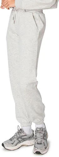 Vista 44 de Cali1850 Pantalón deportivo Cloud Nine Fleece para mujer, cintura alta, ajuste holgado, dos bolsillos, cintura elástica con cordón