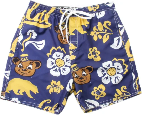 Vista 77 de Wes and Willy NCAA Traje de baño floral para hombre