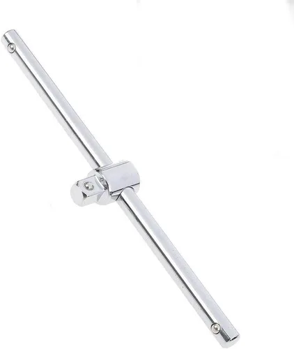 Vista 7 de Llave de trinquete deslizante con mango en T de 1/4 de pulgada, juego de barra rompedora resistente, herramienta en T ajustable y llave de vaso