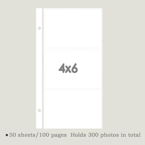 Vista 6 de Artmag Álbum de fotos de 4 x 6 pulgadas, 300 fotos, gran capacidad para bodas, familia, cubierta de cuero, álbumes de fotos con capacidad para 300
