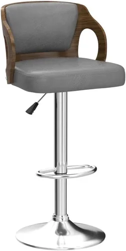 Vista 5 de BestOffice Juego de 2 taburetes de bar con altura de mostrador, giratorios, altura ajustable