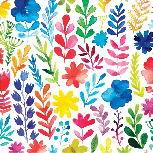 Vista 9 de BapronBaby Babero de destete con diseño floral de acuarela arcoíris para Arco iris acuarela floral