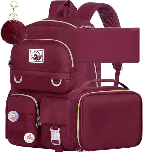 Vista 9 de WZLVO Mochila para laptop para niñas y mujeres, 15.6 pulgadas, bonita estética, resistente al agua, antirrobo, para la escuela universitaria