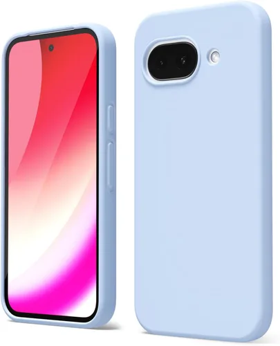 Vista 179 de oakxco para Google Pixel 6A Funda de teléfono de silicona líquida, diseño estético lindo y delgado para mujer y niña, cubierta de gel suave, lisa