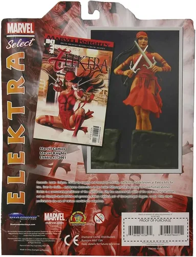 Vista 8 de Diamond Select Toys Marvel Select Elektra Figura de acción, 5 pulgadas