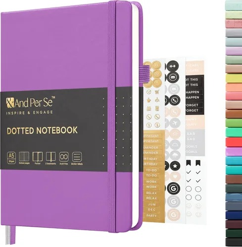 Vista 92 de ⩓ Per Se Cuaderno de Diario con Líneas (3 Paquetes), 160 Páginas Papel Grueso 100GSM, A5 Tapa Dura Cuadernos con Rayas Universitarias para Escribir