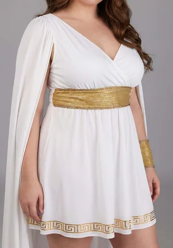 Vista 7 de Disfraz de Diosa Belleza Suave Talla Plus para Mujer Multicolor