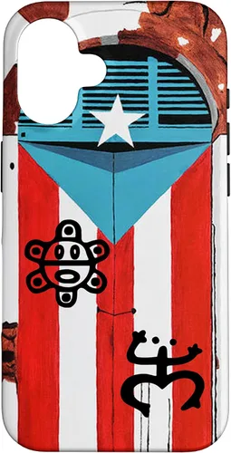Vista 32 de Funda con diseño de bandera de Puerto Rico Coqui Sun Taíno, Boricua Pride Cover Case para iPhone 17