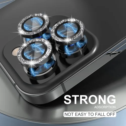 Vista 452 de Choiche Compatible para iPhone 16 Pro/iPhone 16 Pro Max Protector de Lente de Cámara, Vidrio Templado 9H Protector de Pantalla de Cubierta de Cámara