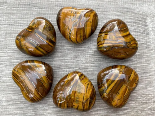 Vista 47 de Corazón hinchado de piedras preciosas al por mayor, corazones hinchados de piedras preciosas pulidas, piedra de palma de cristal, corazón de cristal