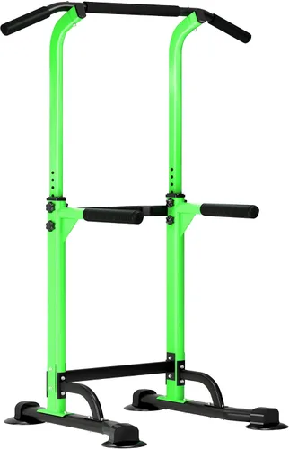 Vista 14 de SogesPower Power Tower Estación de Fondos Barra de Dominadas para Gimnasio en Casa con Altura Ajustable Equipo de Entrenamiento de Fuerza, Estación