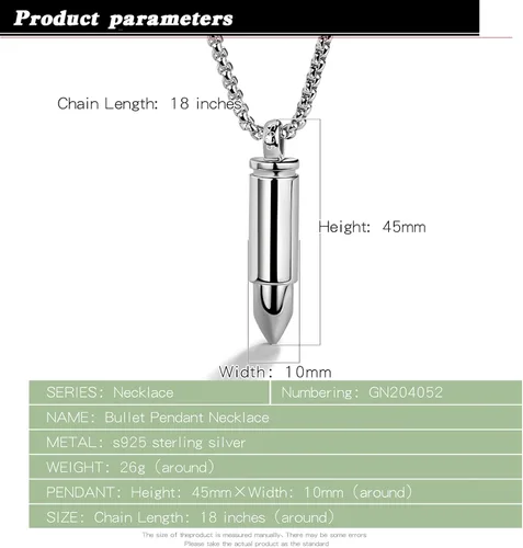 Vista 4 de Dankadi Colgante de plata de ley 925 para hombres y mujeres se puede abrir para collar conmemorativo urna de cremación cadena de caja colgante