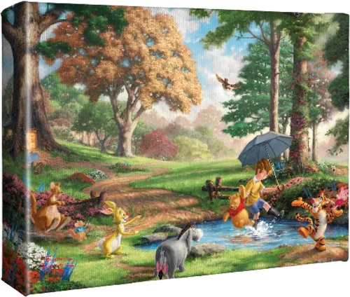 Vista 4 de Thomas Kinkade Estudios Winnie the Pooh I 11 x 14 - Impresión artística (marco negro)