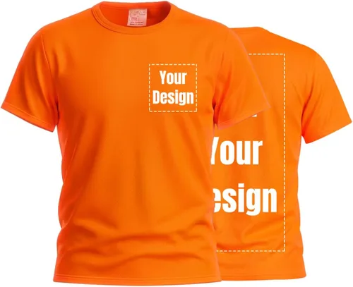 Vista 8 de Camisetas reflectantes de seguridad de alta visibilidad personalizan su logotipo