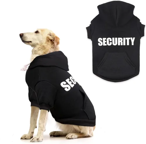 Vista 8 de Sudadera con capucha para perro, suéter de seguridad para perro, suave forro polar cepillado, sudadera con capucha con bolsillo para perros medianos