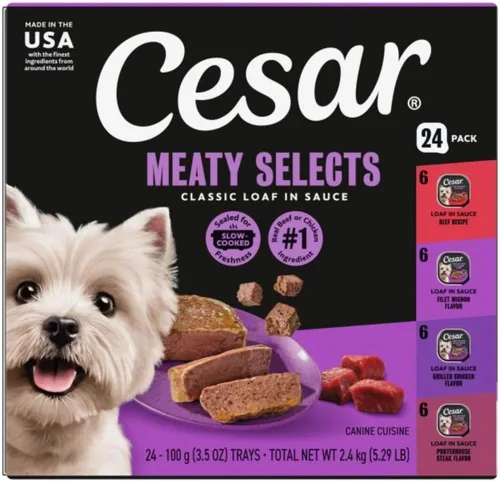 Vista 13 de Cesar - Comida húmeda gourmet para perros en paquete variado de 12 unidades (paquete de 2)