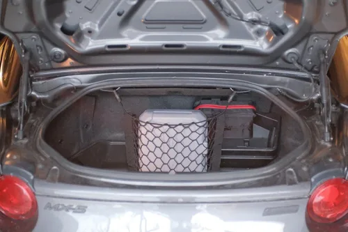 Vista 8 de Red de carga organizadora de maletero para Mazda Miata MX-5 2016-2025 – Red de carga estilo sobre para convertibles – Organizador de maletero