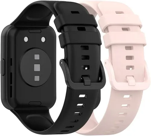 Vista 20 de Senter Correas de repuesto de goma suave de liberación rápida para Huawei Watch Fit 2 Smart Watch