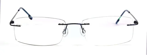 Vista 27 de Agstum Titanium Alloy Flexible Rimless Hinged Frame Optical Eyeglasses Frames