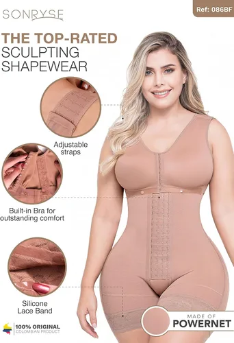 Vista 5 de Sonryse Faja Colombianas Post Surgery Compression Garment Reductoras y Moldeadoras for Women