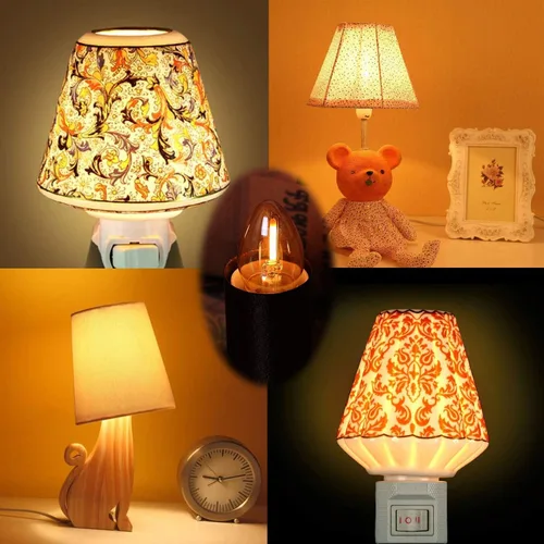 Vista 7 de Bombilla nocturna LED C7, base de vela estilo Edison clásico E12, bombilla de filamento LED de 0.5 W, bombilla de repuesto de luz de letrero
