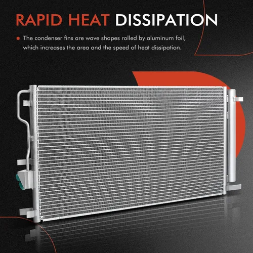 Vista 4 de A-Premium Condensador A/C compatible con BMW Serie 3 323i 325i 328i 330i, 325Ci 330Ci, 325xi 328xi 330xi, 128i, M3 M5 M6, X1 Z4