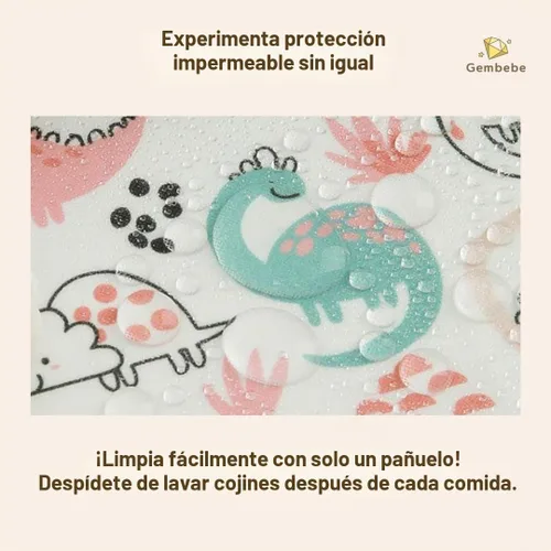 Vista 5 de Stokke Tripp Trapp - Juego de cojines impermeables y compatibles, fáciles de limpiar, hechos de tela de Corea, 100% algodón, juego de cojines