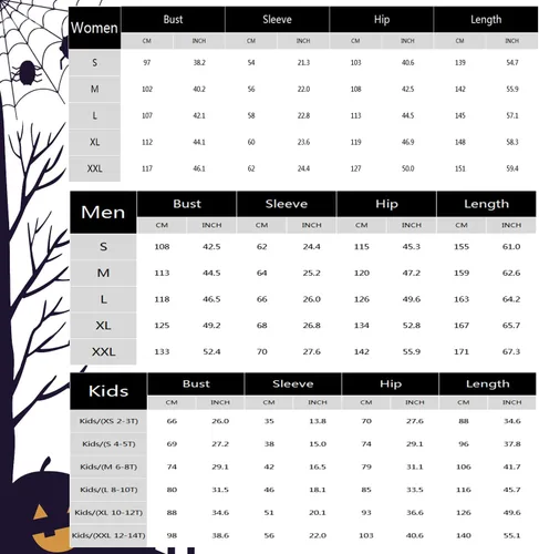 Vista 3 de ANGELGGH Pijama de Halloween a juego para la familia, pijamas de vacaciones para mujereshombresniñosparejas, lindo disfraz de calabaza para descansar