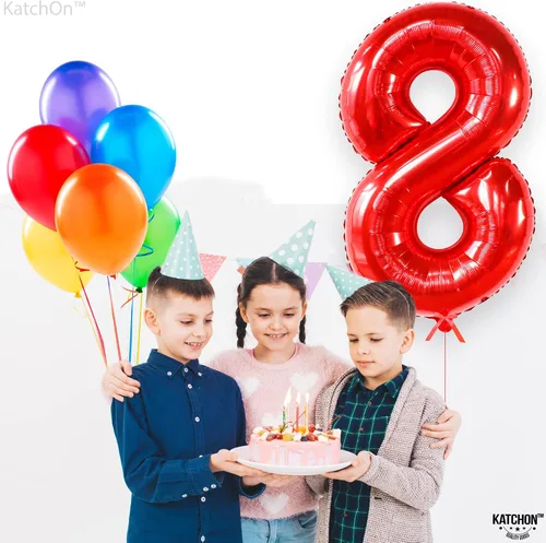 Vista 1134 de KatchOn Globo negro del número 1 de 40 pulgadas, globo de feliz cumpleaños Large Mylar Number One Balloon for 1st Birthday Decorations, Foil