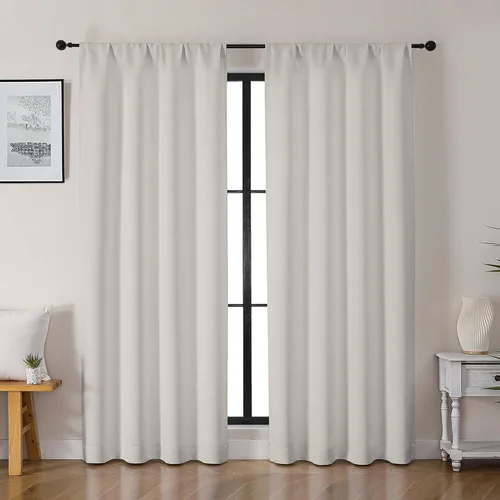 Vista 86 de Gwine Cortinas opacas para dormitorio, 54 pulgadas de largo, paneles de cortina de ventana con aislamiento térmico y reducción de ruido, cortinas