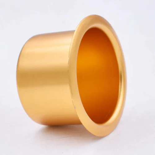 Vista 2 de mollensiuer 2 piezas de soporte para tazas de metal para sofá reclinable, inserto de reemplazo para portavasos, portalatas para sofá, barco, Dorado