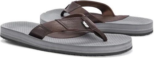 Vista 7 de MUK LUKS Chanclas Mason para hombre, color marrón