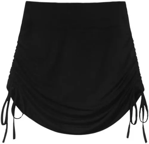 Vista 8 de RICHTRUE Falda Preppy Y2k, falda pantalón para mujer, falda de tenis, falda de verano, falda de entrenamiento para mujer