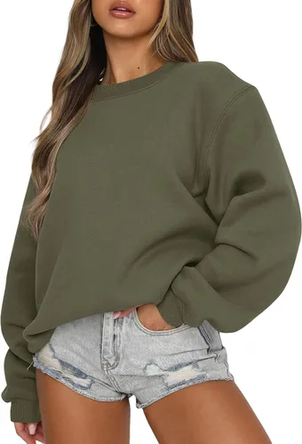 Vista 26 de EFAN Sudaderas de gran tamaño con cuello redondo Y2K para mujer, sudaderas con capucha para otoño, moda 2025, ropa para adolescentes y niñas, lindo