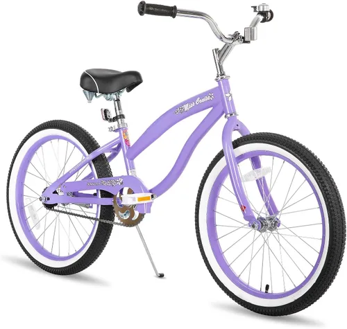 Vista 12 de JOYSTAR Bicicleta de crucero de playa de 20", 24", 26" para niñas, niños, hombres y mujeres, bicicletas de crucero para niños de una sola velocidad