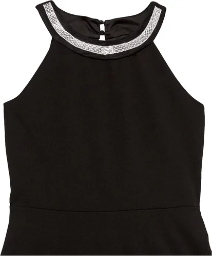 Vista 4 de Speechless Girls' Halter Neck Scuba Crepe Party Dress