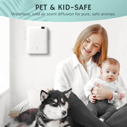 Vista 7 de Airthereal Máquina de aire de aroma nebulizante portátil, difusor de fragancia sin agua de 6.8 fl oz con tecnología de aire frío y control
