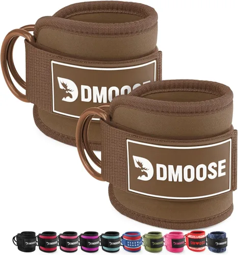 Vista 22 de DMoose Ankle Strap for Cable Machine - One Size Fit with Premium Padding, Workout Kickback Ankle Cuffs, Ankle Bands for Working Out, Booty Workouts