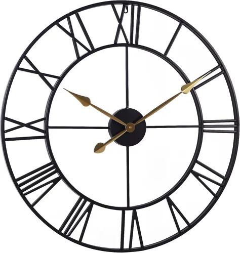 Vista 9 de INFINITY TIME Relojes de pared de gran tamaño de 30 pulgadas para Dorado