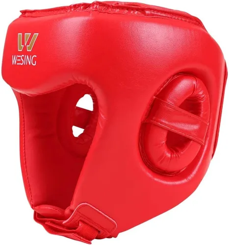 Vista 4 de Wesing - Tocado profesional de boxeo Muay Thai artes marciales entrenamiento sin mejillas