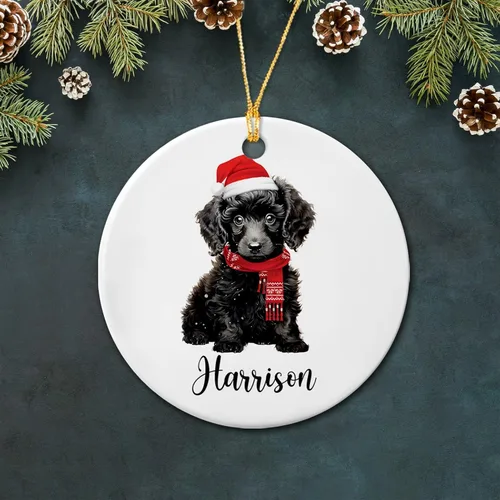 Vista 25 de Bichon Frise - Adorno de cerámica de Navidad 2025, adornos personalizados de Bichon Frise regalos para los amantes de los perros, bonito adorno