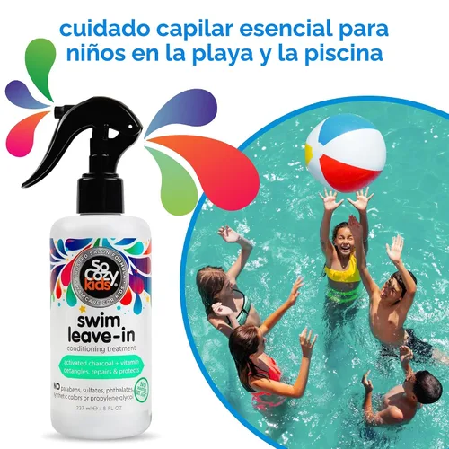 Vista 2 de SoCozy - Espray acondicionador sin enjuague y tratamiento para cabello de niños (8 onzas líquidas) que protege y repara daños causados por