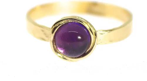 Vista 53 de Anillo de oro de piedras preciosas, anillo de piedra chapada en oro de 14 quilates, anillo de piedra apilable, anillo de oro de piedra pequeña
