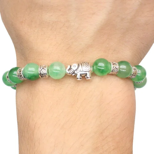 Vista 3 de WEELOVEE - Pulsera de cuentas de 8mm0.31 de piedra natural artesanal para mujeres y hombres, para curación, budista, chakra, yoga, meditación
