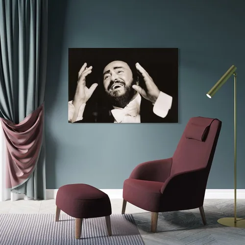 Vista 4 de Luciano Pavarotti - Póster artístico de tenor del mundo, 4 habitaciones, póster estético impreso, pintura de pared, pósteres de lienzo, regalos