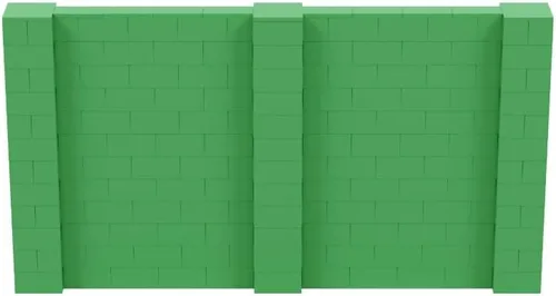 Vista 139 de EverBlock Kit de pared de 5 x 4 pies Bloques de construcción modulares Sistema de pared para edificios, pantallas y estructuras Divisor