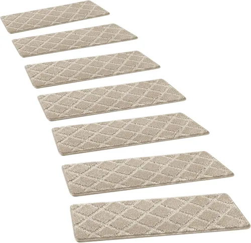 Vista 25 de PURE ERA Bullnose - Juego de peldaños de alfombra para escaleras sin cinta, antideslizantes, protectores de escaleras para interiores, alfombras