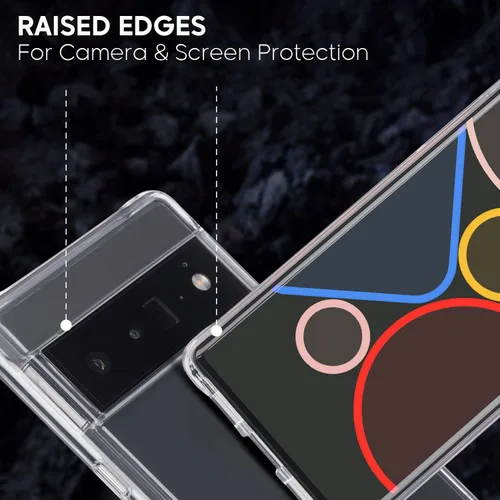 Vista 2 de Case-Mate - Serie Tough - Paquete de protección - Funda y protector de pantalla para Google Pixel 6 Pro - Delgado - Protección contra caídas de 10