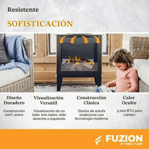 Vista 8 de Estufa eléctrica independiente Fuzion (FUZION-EX)