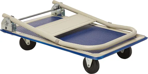 Vista 2 de Every Day Home B01GWELR04 - Carro de plataforma plegable plegable para almacén móvil, carrito de mano, grande, blanco..